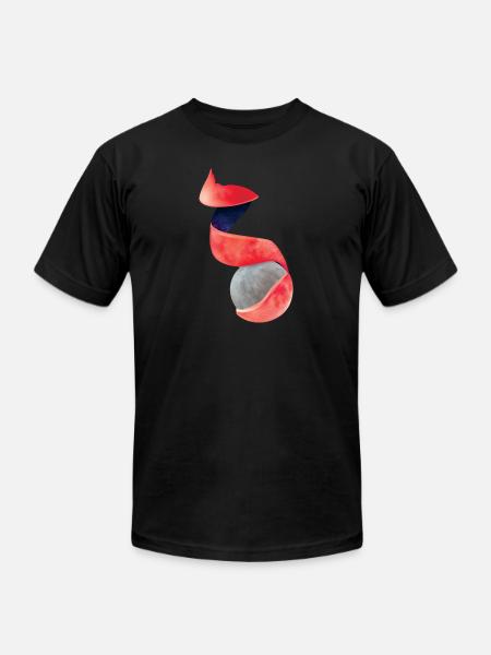 Lunar Fruit - Unisex Jersey T-Shirt by Bella + Canvas - black