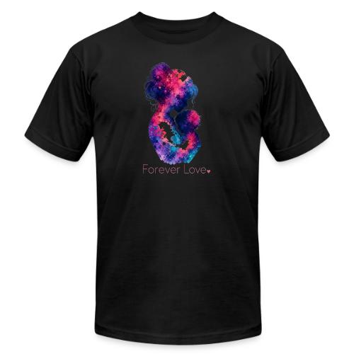 Forever Love-Vibrant Watercolor Mother-Child - Unisex Jersey T-Shirt by Bella + Canvas