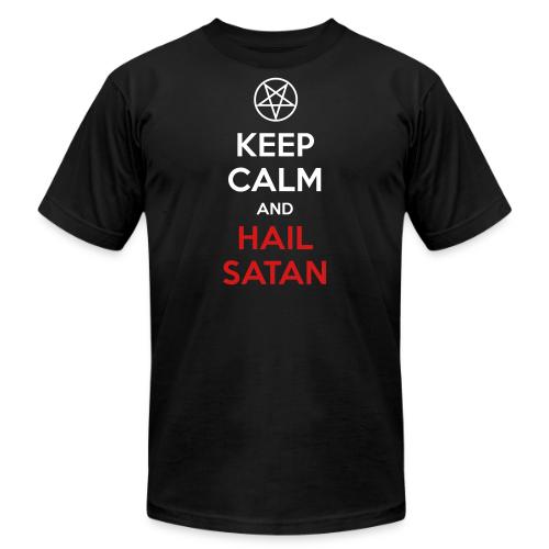 Keep Calm and Hail Satan - Unisex Jersey T-Shirt by Bella + Canvas