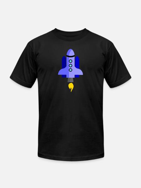 Rocket 1 - Unisex Jersey T-Shirt by Bella + Canvas - black