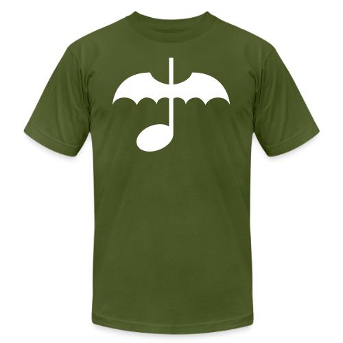 Music Note with Bat Wings - Unisex Jersey T-Shirt by Bella + Canvas