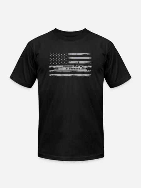 USA Ferry - Unisex Jersey T-Shirt by Bella + Canvas - black