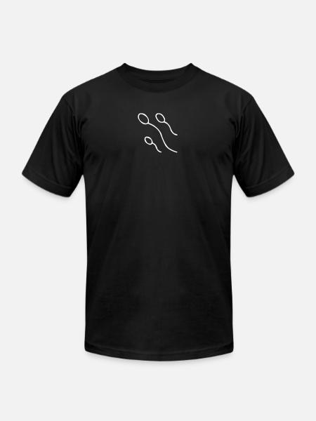 Sperm Cells - Unisex Jersey T-Shirt by Bella + Canvas - black