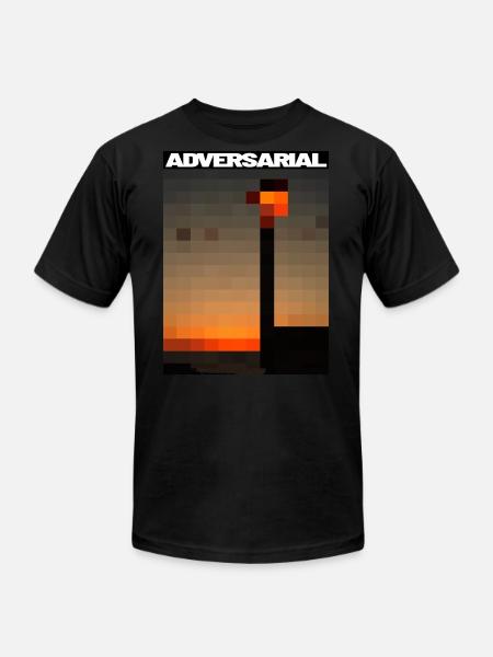 Adversarial Shirt street lamp - Unisex Jersey T-Shirt by Bella + Canvas - black