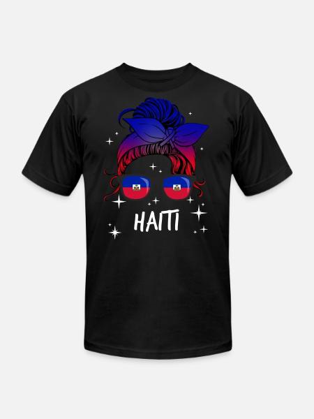 Haiti - Unisex Jersey T-Shirt by Bella + Canvas - black