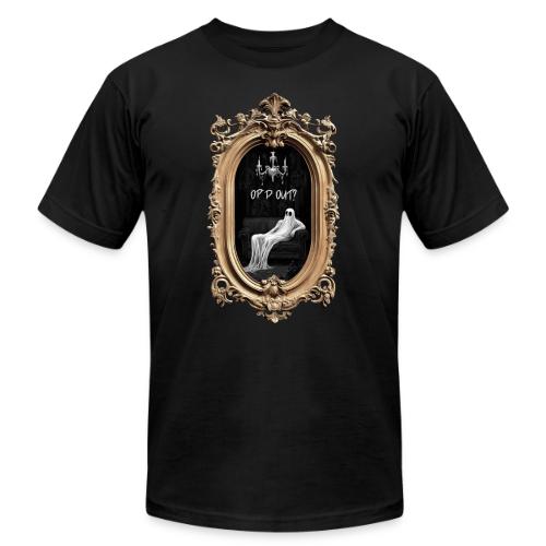 Ghosted (W on B) - Unisex Jersey T-Shirt by Bella + Canvas
