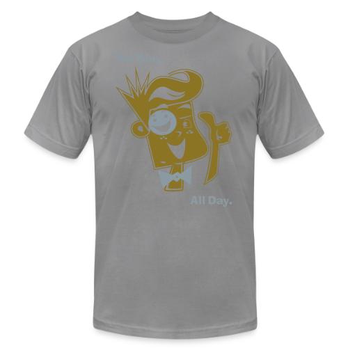 We Slay All Day Shiny Shirt Metallic Silver & Gold - Unisex Jersey T-Shirt by Bella + Canvas