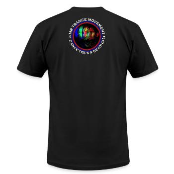 TECHNO MUSIC Saved Me! - Unisex Jersey T-Shirt by Bella + Canvas - black - Back - Jose (178cm)