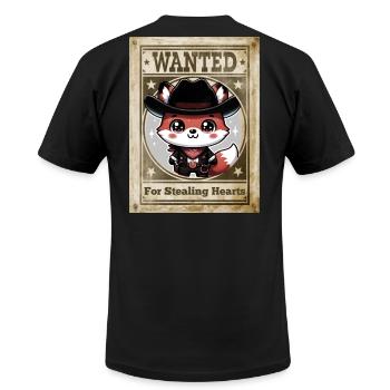 Most Wanted - Unisex Jersey T-Shirt by Bella + Canvas - black - Back - Jose (178cm)