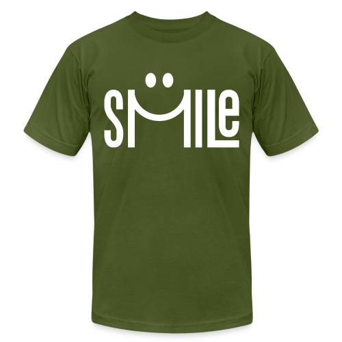 smile happy face - Unisex Jersey T-Shirt by Bella + Canvas