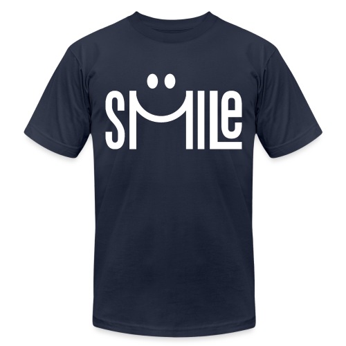 smile happy face - Unisex Jersey T-Shirt by Bella + Canvas