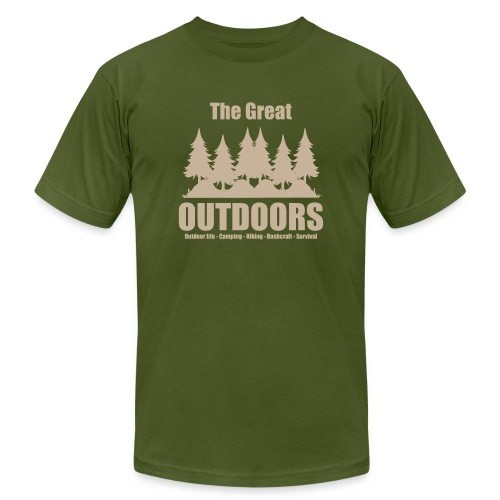 The great outdoors - Clothes for outdoor life - Unisex Jersey T-Shirt by Bella + Canvas