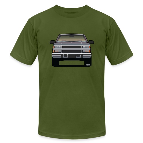 Design Icon: American Bowtie Silver Urban Truck - Unisex Jersey T-Shirt by Bella + Canvas