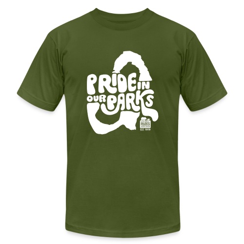 Pride in Our Parks Arches - Unisex Jersey T-Shirt by Bella + Canvas