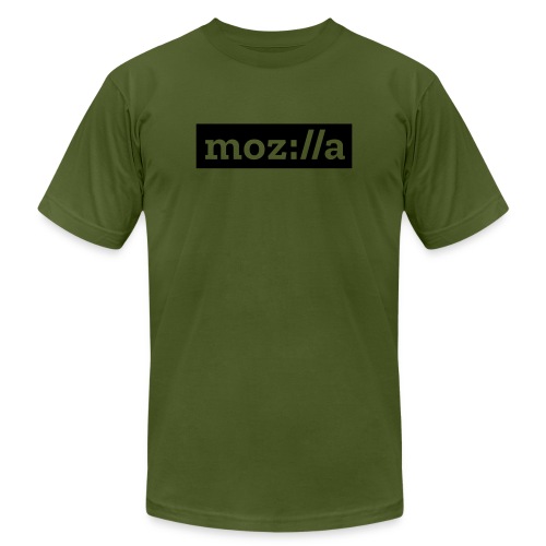 moz logo white - Unisex Jersey T-Shirt by Bella + Canvas