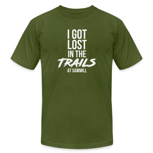 I Got Lost In The Trails at Sawmill Camping Resort - Unisex Jersey T-Shirt by Bella + Canvas