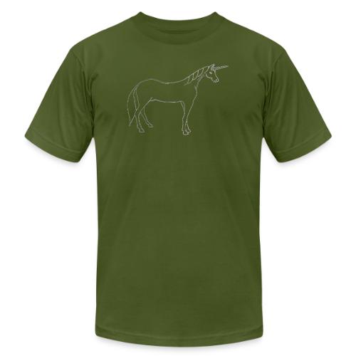 unicorn outline - Unisex Jersey T-Shirt by Bella + Canvas