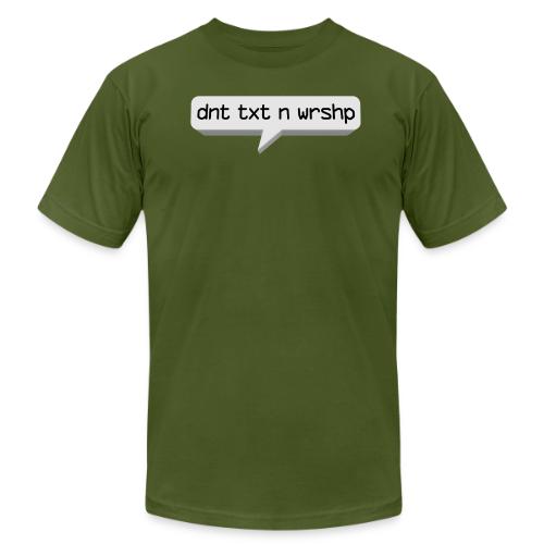 dnttxt grey - Unisex Jersey T-Shirt by Bella + Canvas
