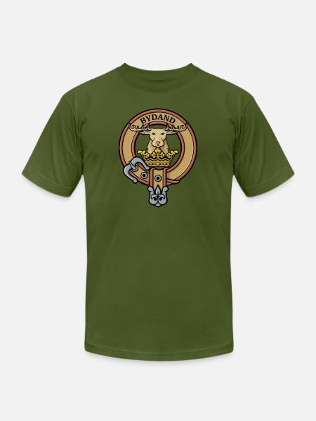 Clan Gordon Crest - Unisex Jersey T-Shirt by Bella + Canvas - olive