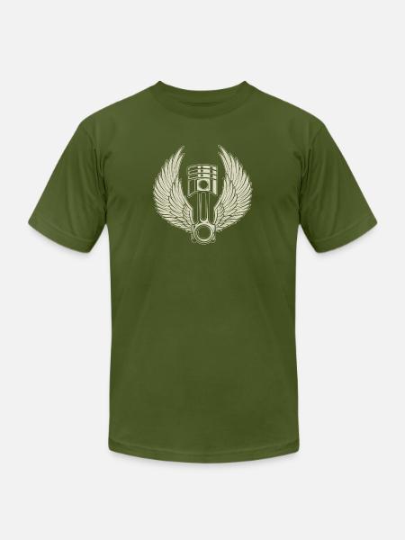 FREE PISTON - Unisex Jersey T-Shirt by Bella + Canvas - olive