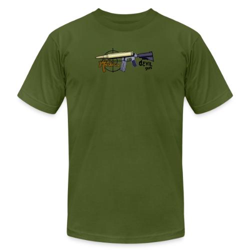 devil gun - Unisex Jersey T-Shirt by Bella + Canvas