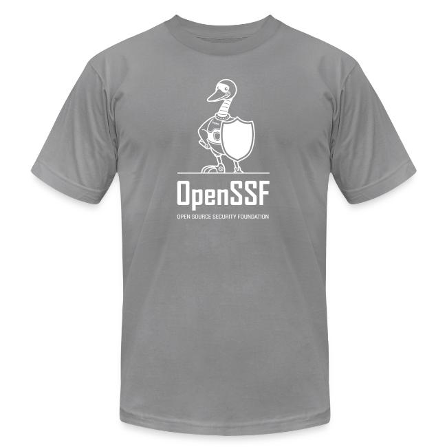 OpenSSF tall white logo