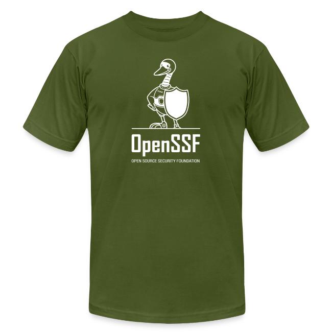 OpenSSF tall white logo