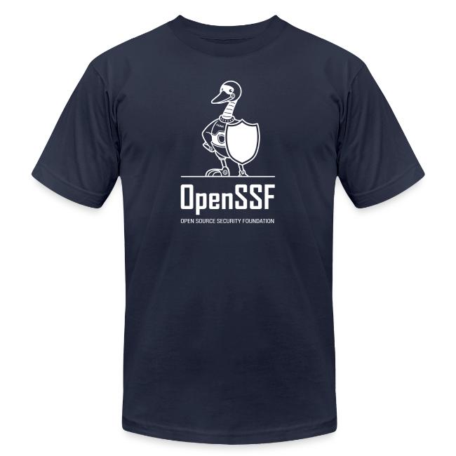 OpenSSF tall white logo