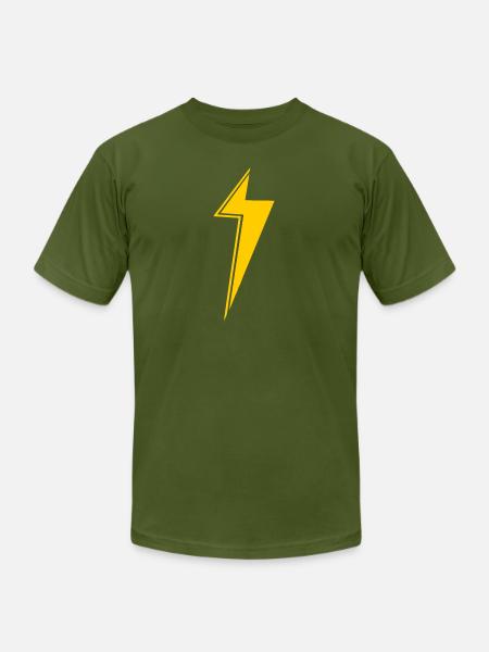 Ms Marvel Symbol - Unisex Jersey T-Shirt by Bella + Canvas - olive