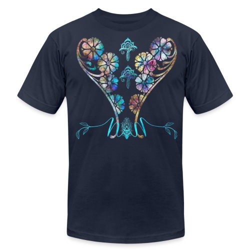 Native American Indian Indigenous Butterfly Heart - Unisex Jersey T-Shirt by Bella + Canvas