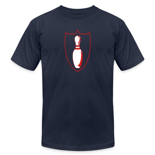custom bowling league shield - Unisex Jersey T-Shirt by Bella + Canvas