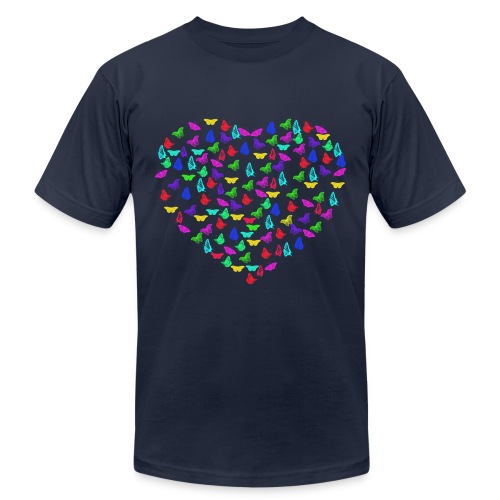 Butterflys heart - Unisex Jersey T-Shirt by Bella + Canvas