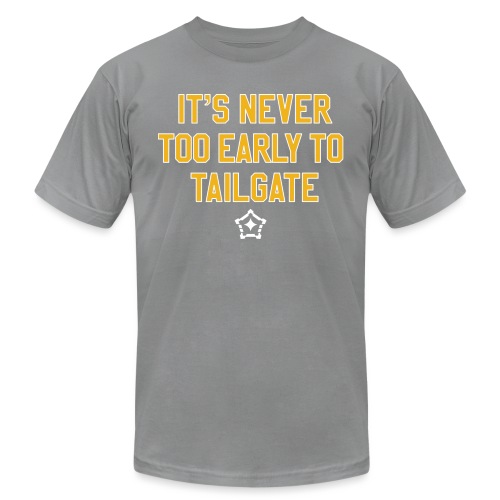 It's Never Too Early to Tailgate -West Virginia - Unisex Jersey T-Shirt by Bella + Canvas
