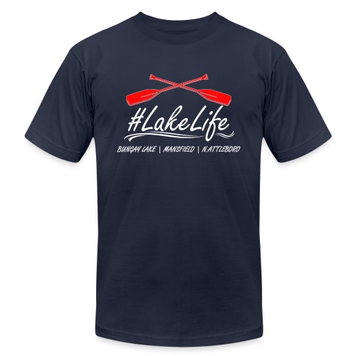 LakeLife Oar White - Unisex Jersey T-Shirt by Bella + Canvas