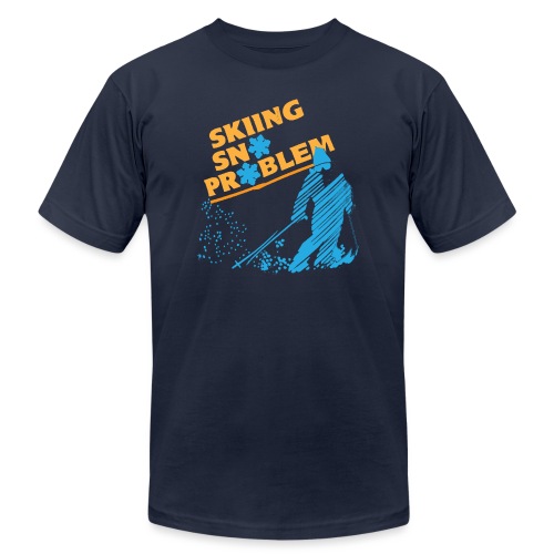 Skiing Sno Problem - Unisex Jersey T-Shirt by Bella + Canvas