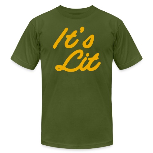 its lit gold - Unisex Jersey T-Shirt by Bella + Canvas