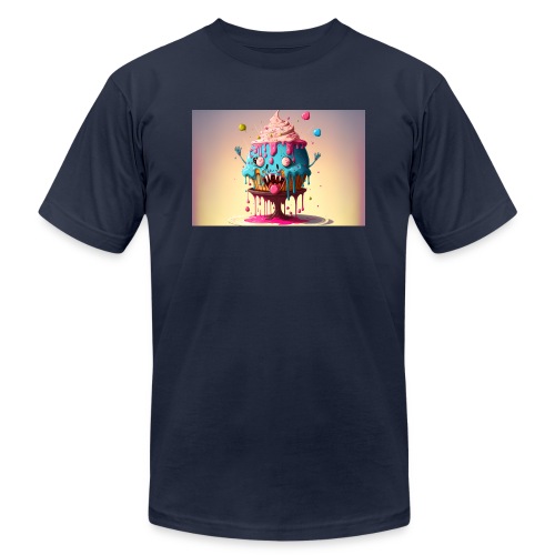 Cake Caricature - January 1st Dessert Psychedelia - Unisex Jersey T-Shirt by Bella + Canvas
