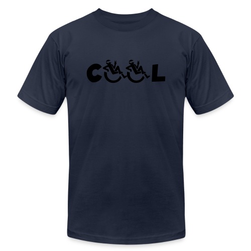 Cool in my wheelchair, chill in wheelchair, roller - Unisex Jersey T-Shirt by Bella + Canvas