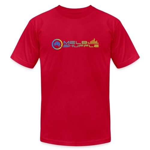 Melbshuffle Gradient Logo - Unisex Jersey T-Shirt by Bella + Canvas