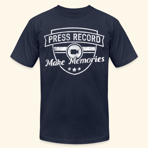 pressrecord_makememories2 - Unisex Jersey T-Shirt by Bella + Canvas