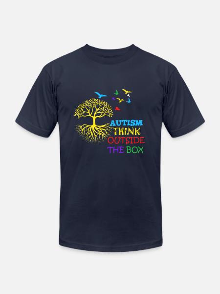 Autism Awareness - Unisex Jersey T-Shirt by Bella + Canvas - navy