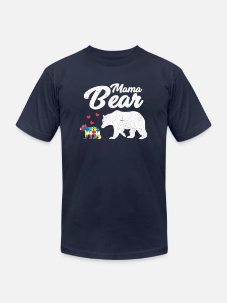 Autism Awareness - Unisex Jersey T-Shirt by Bella + Canvas - navy
