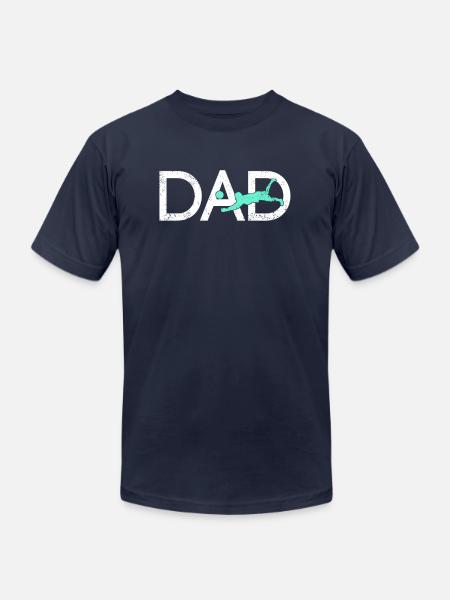 Volleyball Papa - Unisex Jersey T-Shirt by Bella + Canvas - navy