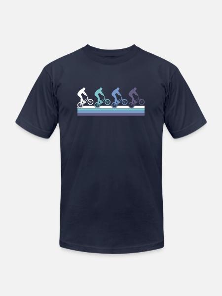 BMX Action - Unisex Jersey T-Shirt by Bella + Canvas - navy