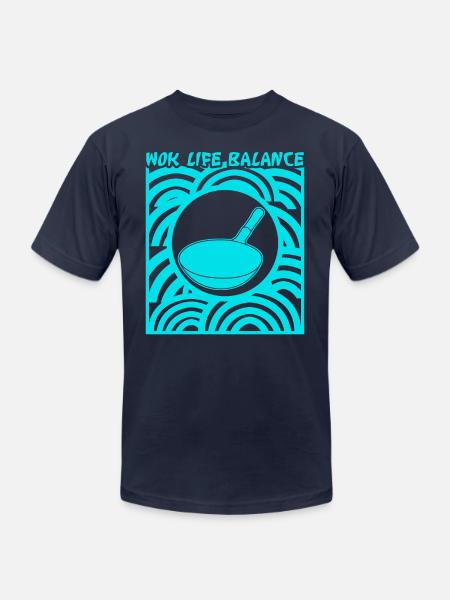 Wok Pan - Unisex Jersey T-Shirt by Bella + Canvas - navy