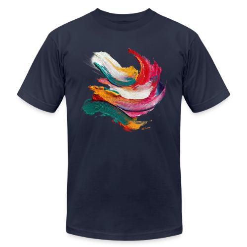 Colorful brushstrokes - Unisex Jersey T-Shirt by Bella + Canvas
