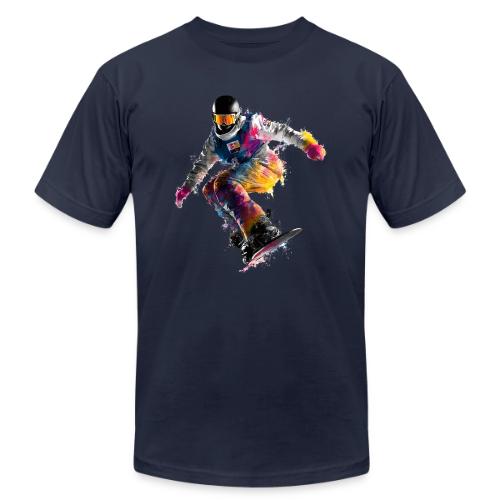 Snowboarding: Frozen Palette - Unisex Jersey T-Shirt by Bella + Canvas