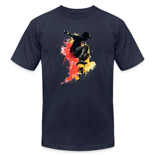 Skateboarding: Splash of Motion - Unisex Jersey T-Shirt by Bella + Canvas