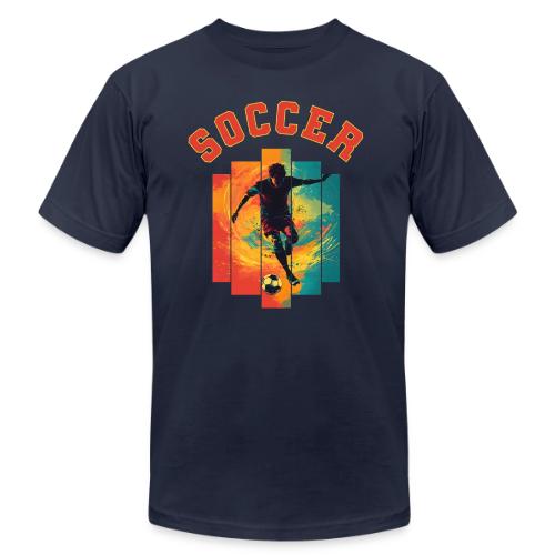 Soccer Heartbeat - Unisex Jersey T-Shirt by Bella + Canvas