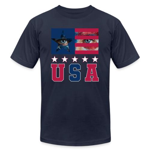 Stars and Vision USA - Unisex Jersey T-Shirt by Bella + Canvas